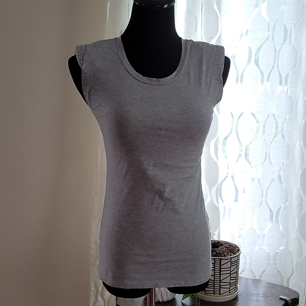 New Guess tank top with padded studded shoulders